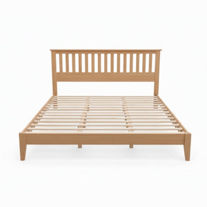 English Elm Malinda King Panel Bed - Timeless Mission Design In Warm Brown With Integrated Slat System & Storage B050P396161