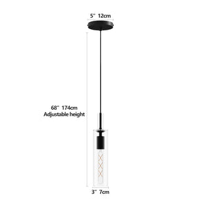 English Elm 3 Pack Industrial Pendant Lights Clear Glass Matte Black for Kitchen Island Dining W1340P309767
