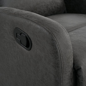 English Elm Christopher Knight Home® - Modern Recliner Plush Manual Recliner Chair with Ergonomic Support, 3-Position Backrest, Durable Fabric Comfort Grey N763P256491D