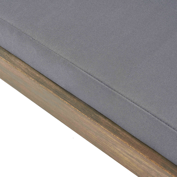 English Elm Christopher Knight Home® - SEDONA Acacia Wood Loveseat with Water-Resistant Cushions and Wide Seat Panel for Outdoor Comfort DARK GREY 68.5 L x 32 W x 11.25 H 63745.00DGRY