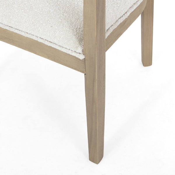 English Elm Dining Arm Chairs Set of 2 Upholstered Tub Style Rubberwood Mid-century Modern Seating N771P388967A