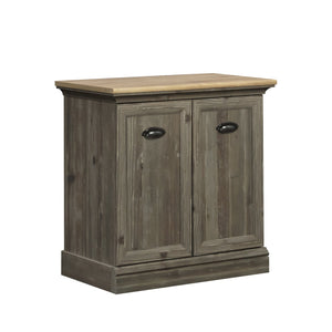 English Elm Utility Stand Brown Finish with Adjustable Shelf, Engineered Wood, Cord Management, Slim 34.4" L B356P367983
