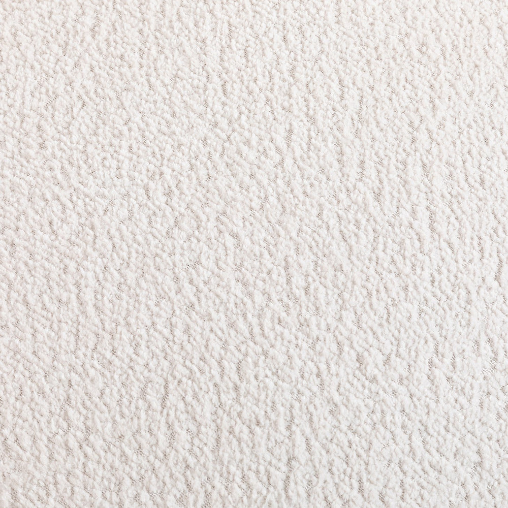 English Elm Swivel Boucle Accent Chair White – 360° Solid Wood Barrel Seat, No-Assembly, Durable 300lb Capacity W2664P407030