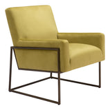 New York Accent Chair Olive Green 109522 Zuo Modern