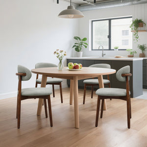 English Elm Laurel Green Flannelette Dining Chairs Set Of 4 - Ergonomic, Stylish, And Durable For Home & Café Use T3967P386703