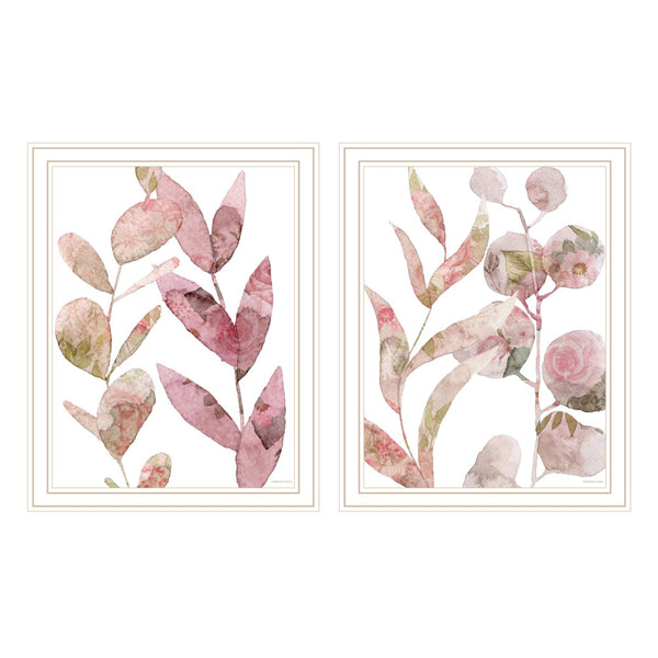 English Elm Trendy Decor 4u Meadow Flora Two Panel Botanical Framed Art Set for Gallery Walls B067P254074