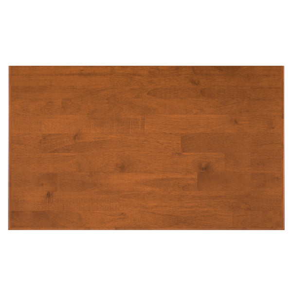 English Elm Draper Teak Mid Century Bar Cabinet – Solid Rubberwood, Wine & Stemware Storage, Drop-Down Worktop B136P203490