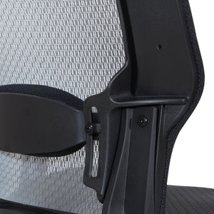 OSP Home Furnishings Air Grid Big and Tall Ergonomic Office Chair with Breathable Mesh Back and Lumbar Support 63-11A653R