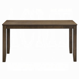 English Elm Walnut Round Drop-Leaf Dining Table 35" Compact Solid Rubberwood Blend Warm Finish, Durable Walnut 38.5 L x 63 W x 5.5 H B2741P326652