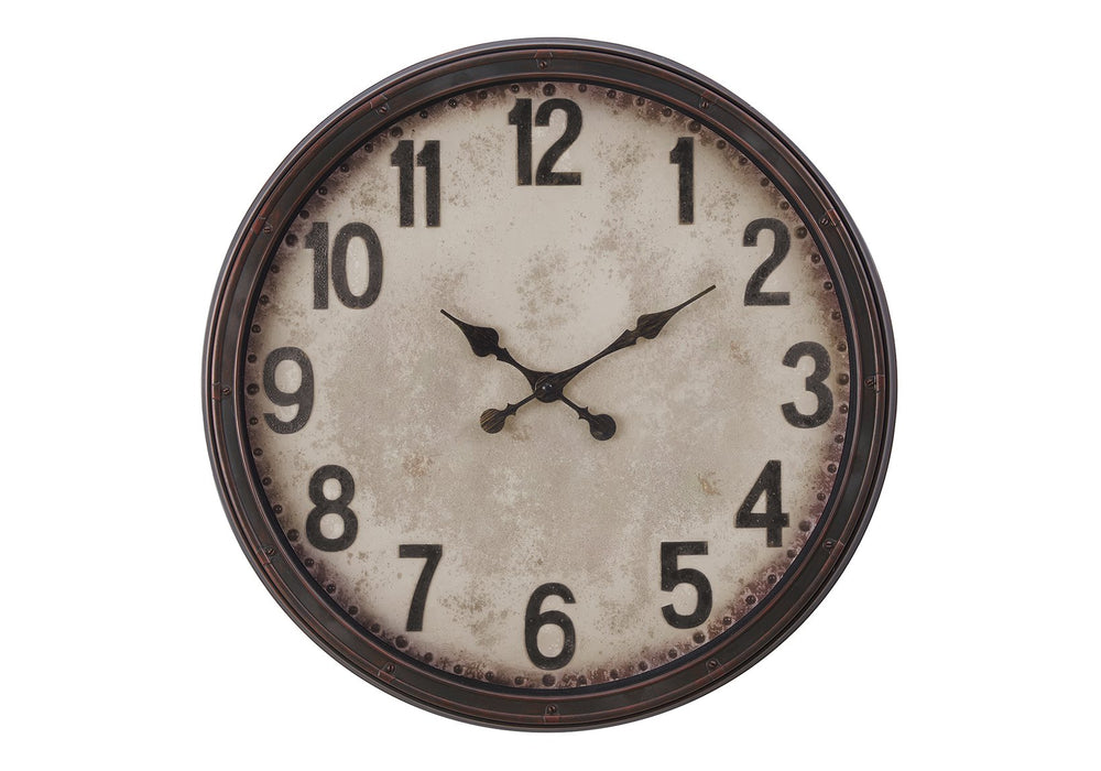 English Elm Clocks, 20" Antique Brown Wall Clock - Timeless Style With Quiet Movement For Any Room Decor B2710P287084