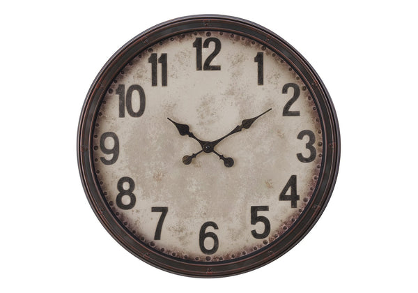 English Elm Clocks, 20" Antique Brown Wall Clock - Timeless Style With Quiet Movement For Any Room Decor B2710P287084