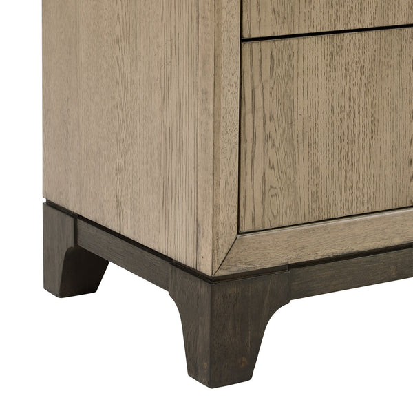 English Elm Wallace & Bay - Caramel 6-Drawer Chest in Cocoa Brown with Smooth Metal Glides, Space-Saving Contemporary Wood Storage B361P406171
