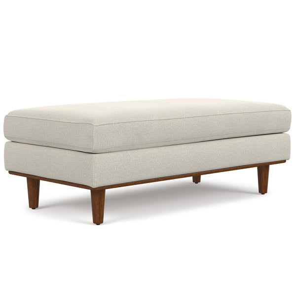 English Elm Morrison Large Rectangular Ottoman - Eco-Friendly, Stylish Centerpiece For Modern Living Rooms & Comfort B136P364271