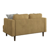 English Elm Wallace & Bay - Wallace & Bay  Jurie Yellow Loveseat