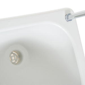 English Elm Kleankin Freestanding Outdoor Handwashing Station with Foot Pump Soap Dispenser Hdpe W2225P217039