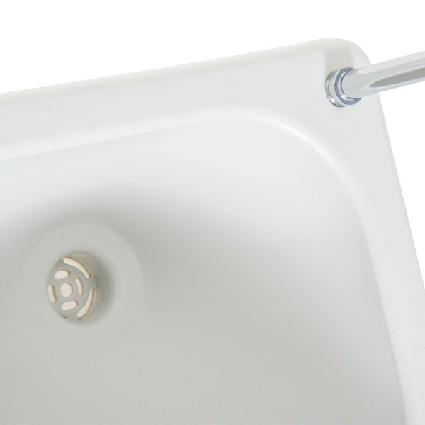 English Elm Kleankin Freestanding Outdoor Handwashing Station with Foot Pump Soap Dispenser Hdpe W2225P217039
