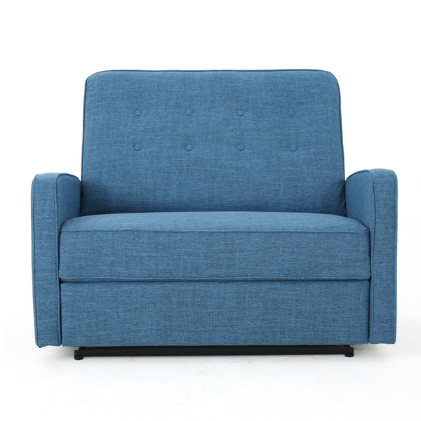 English Elm Christopher Knight Home® - 47" Wide Manual Standard Recliner with Plush Fabric Upholstery, Spacious 47" Seat, Durable Frame, Comfort Blue 61259.00MBLU