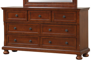 English Elm Meade Elegant Storage Chest with Felt-Lined Top Drawer, Full-Extension Drawers, Dovetail Joints, Solid Legs and Warm Wood Finish Cherry 35.5 L x 63 W x 21 H B078118438