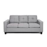 Christopher Knight Home® - Noble House - Bowden Three Seater Sofa with Wood Legs