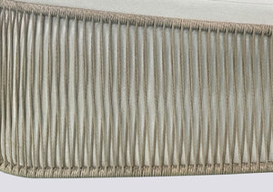 English Elm Accent Chair with Woven Rope Exterior, Plush High-Density Cushions, Dacron Wrap, Durable Frame Cream White 38 L x 40 W x 31 H B2699P296298