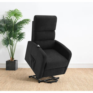 English Elm Royston Channel Back Power Lift Recliner with Remote and Pocket Coil Fabric Seat B062P440092