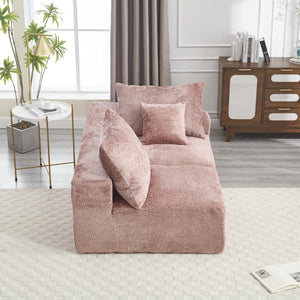 English Elm United Two-Person Sofa - Versatile Chenille Upholstery For Lounging, Napping & Flexible Layout W1568P222617-GIGA