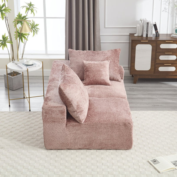 English Elm United Two-Person Sofa - Versatile Chenille Upholstery For Lounging, Napping & Flexible Layout W1568P222617-GIGA