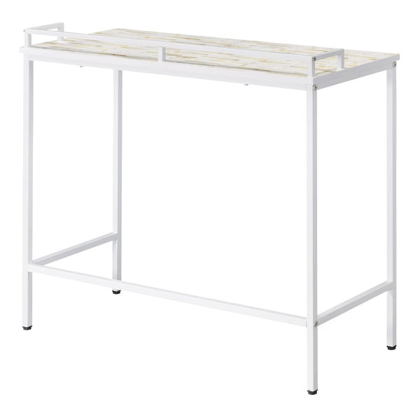 OSP Home Furnishings Brighton Console Table Mosaic/White