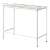 OSP Home Furnishings Brighton Console Table Mosaic/White