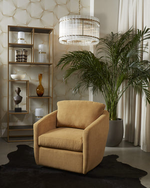 Sunpan Kore Chandelier - Modern Clear Glass Design with Stunning Metal Frame for Radiant Home Decor Small - 28.75W x 28.75D x 87H