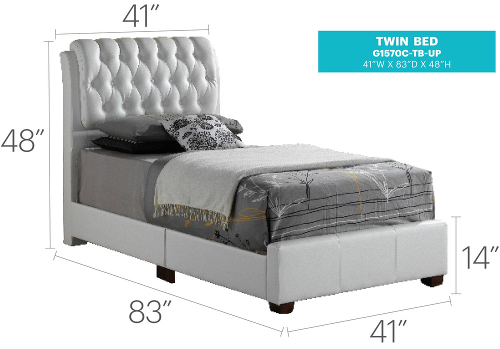 English Elm Stylish full bed with contemporary tufted PU headboard, durable frame, modern neutral finish, easy assembly and comfort Black 8 L x 65 W x 28 H B078118283