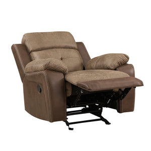 English Elm Plush Microfiber Reclining Sofa Set Three Piece Tufted Living Room Seating Suite B011S01266
