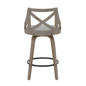 English Elm Dining/accent Chair Solid Wood Tapered Legs Cream Upholstery Mid-century Modern Seating B202P471207