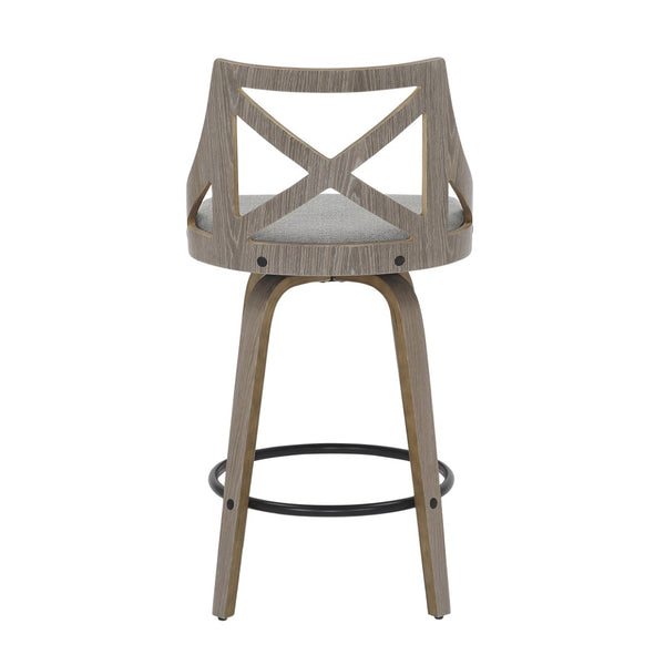 English Elm Dining/accent Chair Solid Wood Tapered Legs Cream Upholstery Mid-century Modern Seating B202P471207