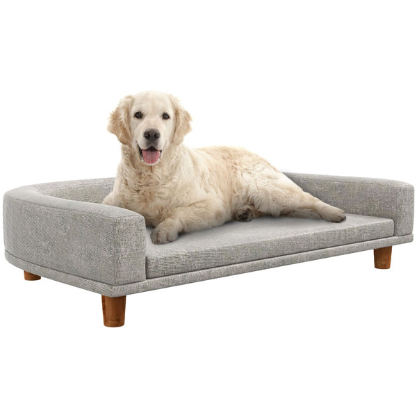 English Elm Pawhut Elevated Dog Sofa Couch – Luxurious Pet Bed With Removable Washable Cover & Sturdy Design W2225P249935-GIGA