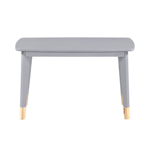 English Elm Gray Two-tone Solid Wood Kids Activity Table Set Four Chairs Playroom Furniture Gray B011P463885