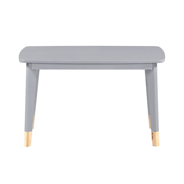 English Elm Gray Two-tone Solid Wood Kids Activity Table Set Four Chairs Playroom Furniture Gray B011P463885