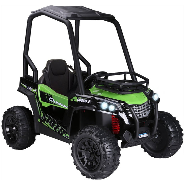 English Elm Aosom 12v Electric Kids Ride on Utv with Remote Control Suspension and Music System W2225P229347