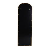 Christopher Knight Home® - Noble House - Revere Contemporary Rounded Rectangular Leaner Mirror, Brushed Brass