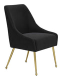 Maxine Dining Chair Black & Gold 109717 Zuo Modern