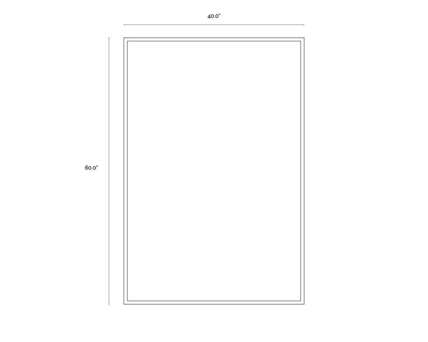 Sunpan Silver Rocks: Stunning Hand-Painted 40" x 60" Glossy Canvas Artwork for Modern Home Decor