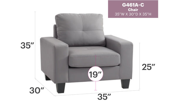 English Elm Cozy Gray Upholstered Club Chair with Track Arms for Reading Nooks and Living Rooms B078108258