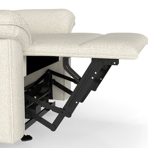 English Elm Wall Zero Wall Power Recliner Chair with Overstuffed Backrest, USB Type-C Charging Port, Space-Saving Electric Recliner for Small Rooms Beige+Grey W1028S00053