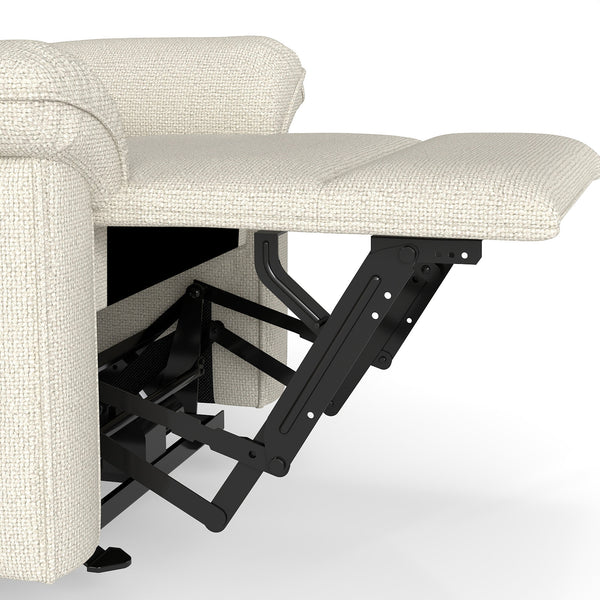 English Elm Wall Zero Wall Power Recliner Chair with Overstuffed Backrest, USB Type-C Charging Port, Space-Saving Electric Recliner for Small Rooms Beige+Grey W1028S00053