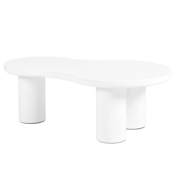 English Elm ON-TREND Nesting Coffee Table Set of 2 – Cream Cloud & Round Side Tables, Easy Assemble, Safe Rounded Edges N721S000035K