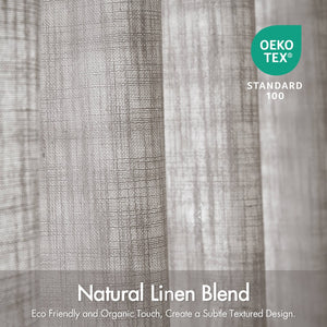 English Elm 2-piece Pinch Pleat Poly Linen Curtain Panels Tailored Formal Drape for Any Room Grey B035P482986