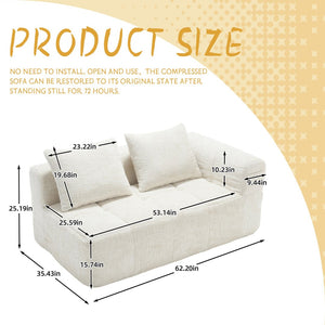 English Elm United Chenille Loveseat Sofa - Versatile Minimalist Sleeper For Cozy Living Room & Small Spaces W1568P255133-GIGA