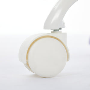 English Elm A&A Plush Faux Fur Office Chair with Ergonomic Wrap Back, Breathable No-Shed Seat and Stable Base Ivory W1143P324154