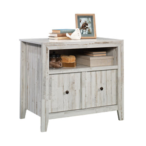English Elm Lateral File In White Finish - Stylish, Secure Storage Solution For Home Office & Living Spaces B356P354423