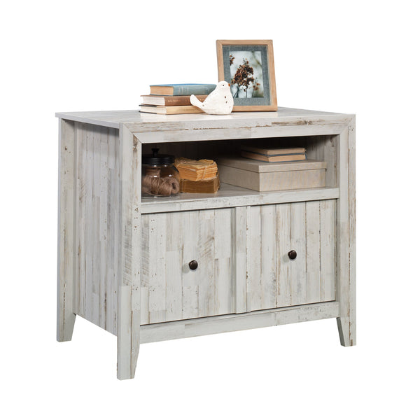 English Elm Lateral File In White Finish - Stylish, Secure Storage Solution For Home Office & Living Spaces B356P354423